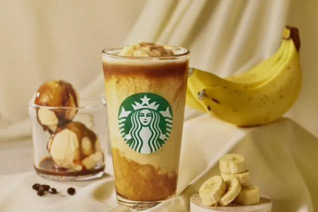 スターバックス ジャパン、新作「バナナ アフォガート フラペチーノ」が大ヒットすることに期待