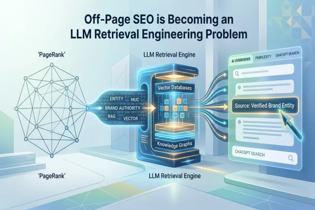 Off-Page SEO is Becoming an LLM Retrieval Engineering Problem Off-Page SEO is Becoming an LLM Retrieval Engineering Problem