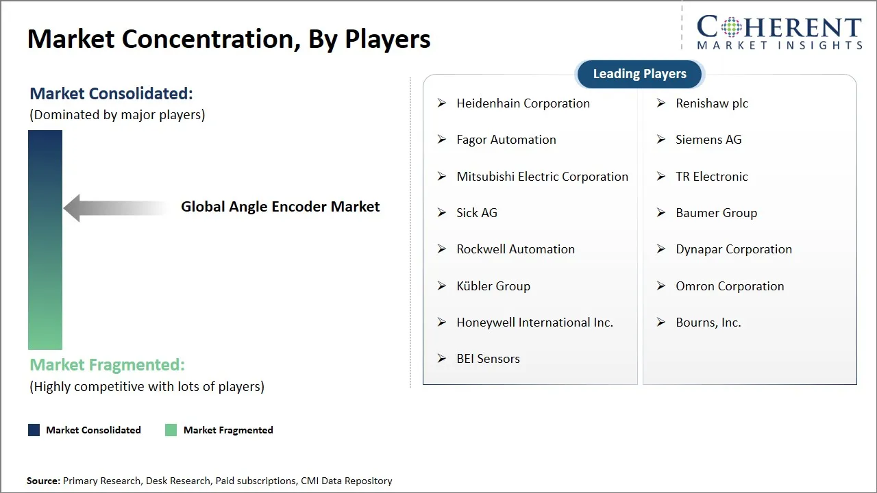 Angle Encoder Market Concentration By Players