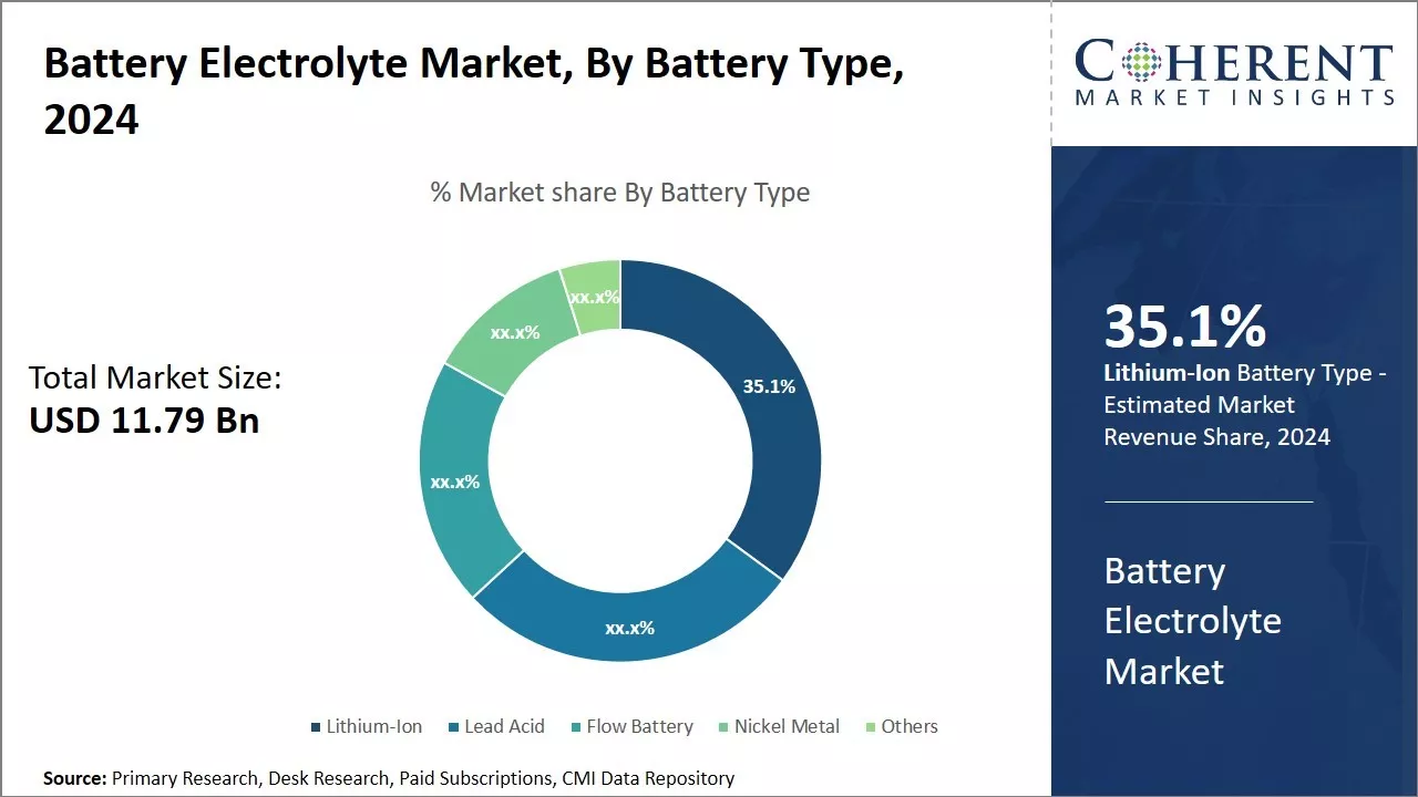 Battery Electrolyte Market By Battery Type