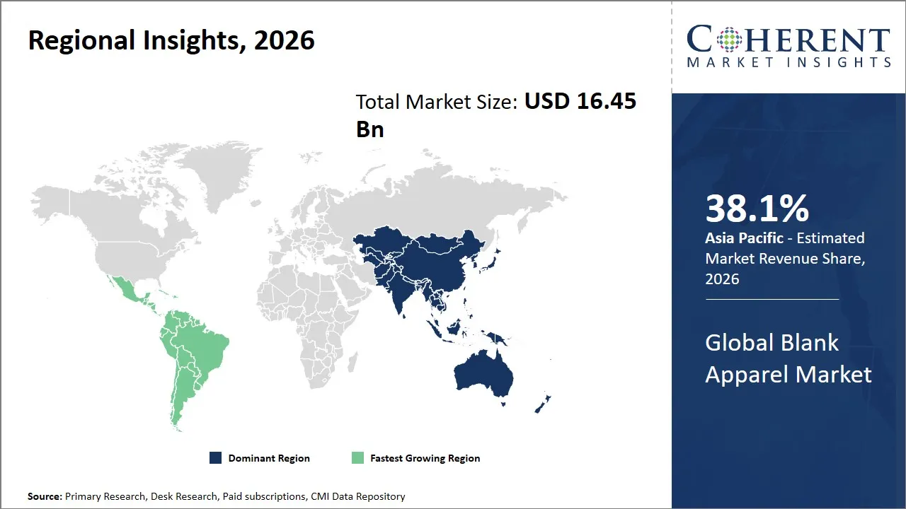 Blank Apparel Market By Regional Insights