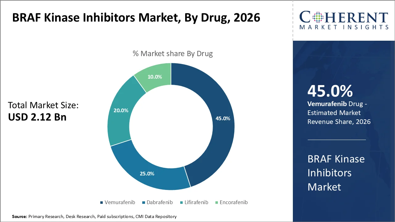 BRAF Kinase Inhibitors Market By Drug