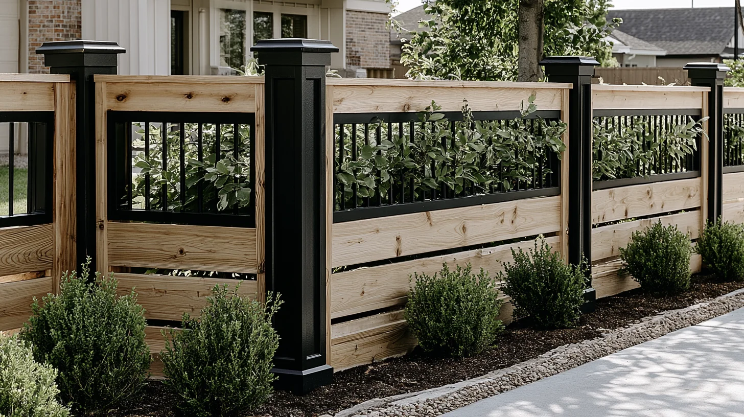 Wood Fence Gate With Solid Gate Posts