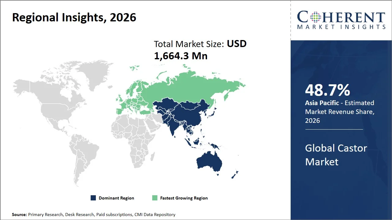 Castor Market By Regional Insights Castor Market By Regional Insights