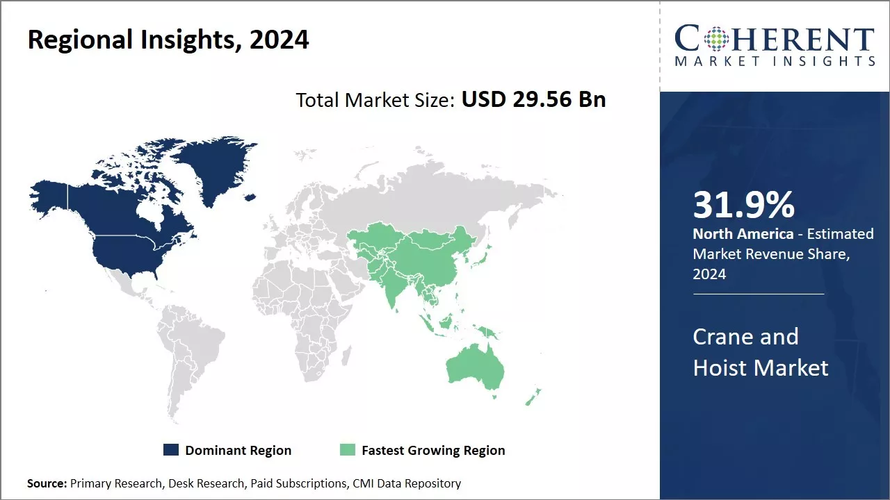 Global Crane And Hoist Market Regional Insights, 2024