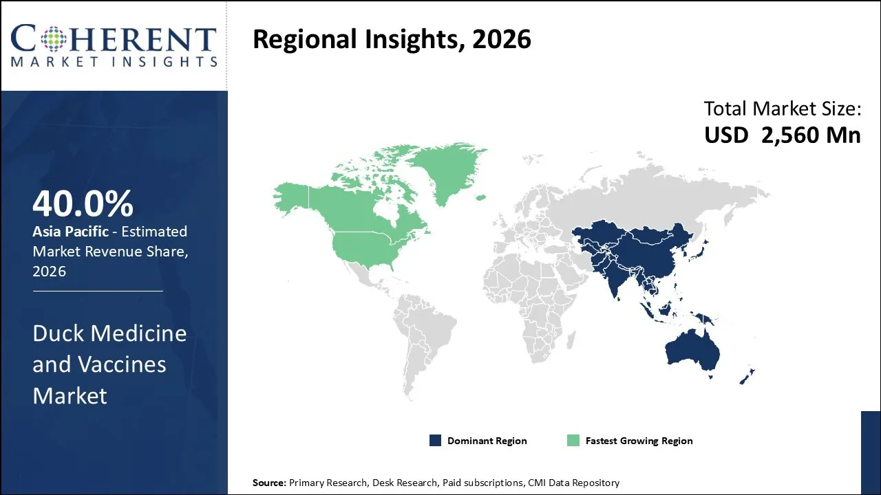 Duck Medicine and Vaccines Market By Regional Insights