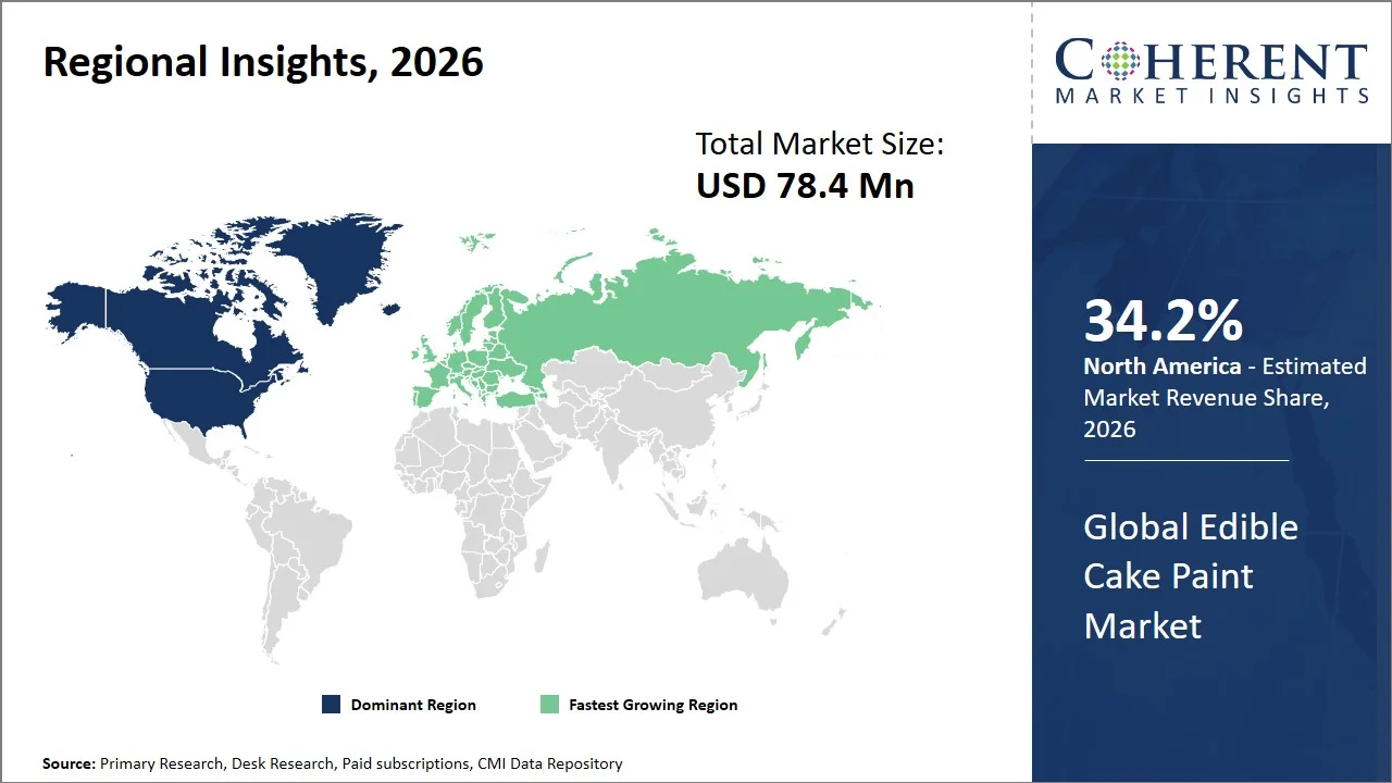 Edible Cake Paint Market By Regional Insights Edible Cake Paint Market By Regional Insights