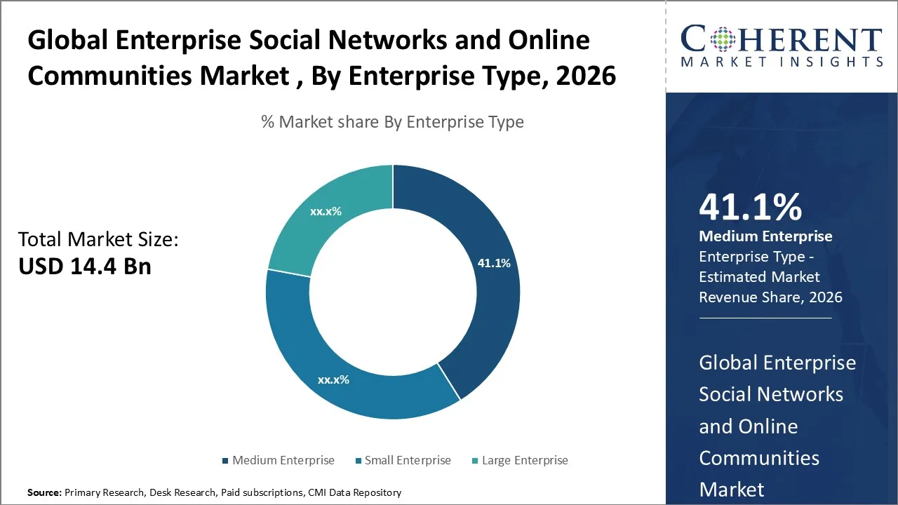 Enterprise Social Networks and Online Communities Market By Enterprise Type