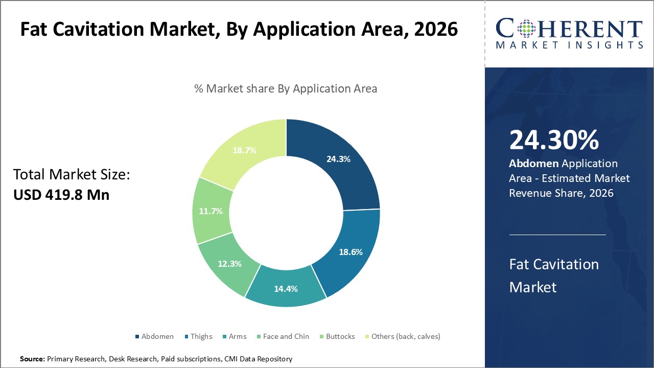 Fat Cavitation Market, By Application Area Fat Cavitation Market, By Application Area