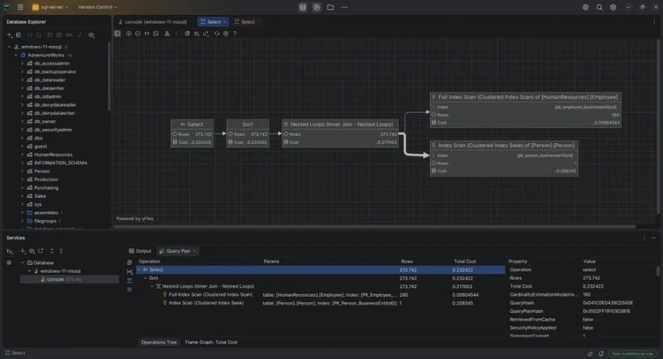 graphical execution plan