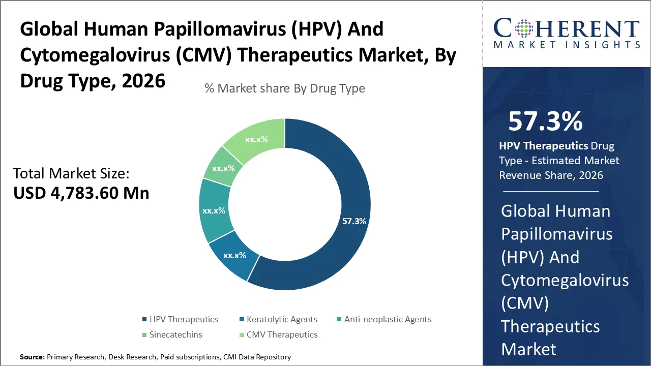 Human Papillomavirus (HPV) And Cytomegalovirus (CMV) Therapeutics Market By Drug Type Human Papillomavirus (HPV) And Cytomegalovirus (CMV) Therapeutics Market By Drug Type