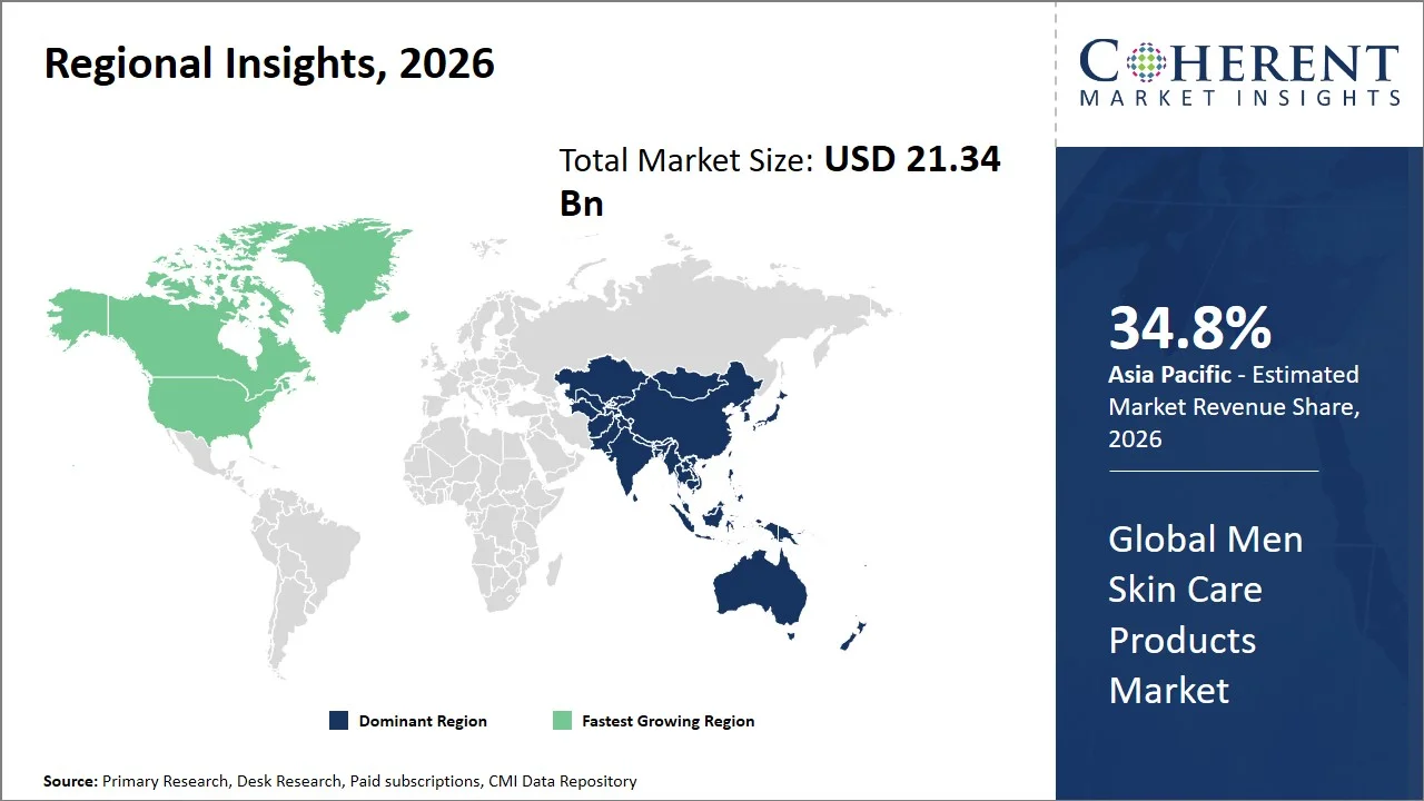Men Skin Care Products Market By Regional Insights Men Skin Care Products Market By Regional Insights