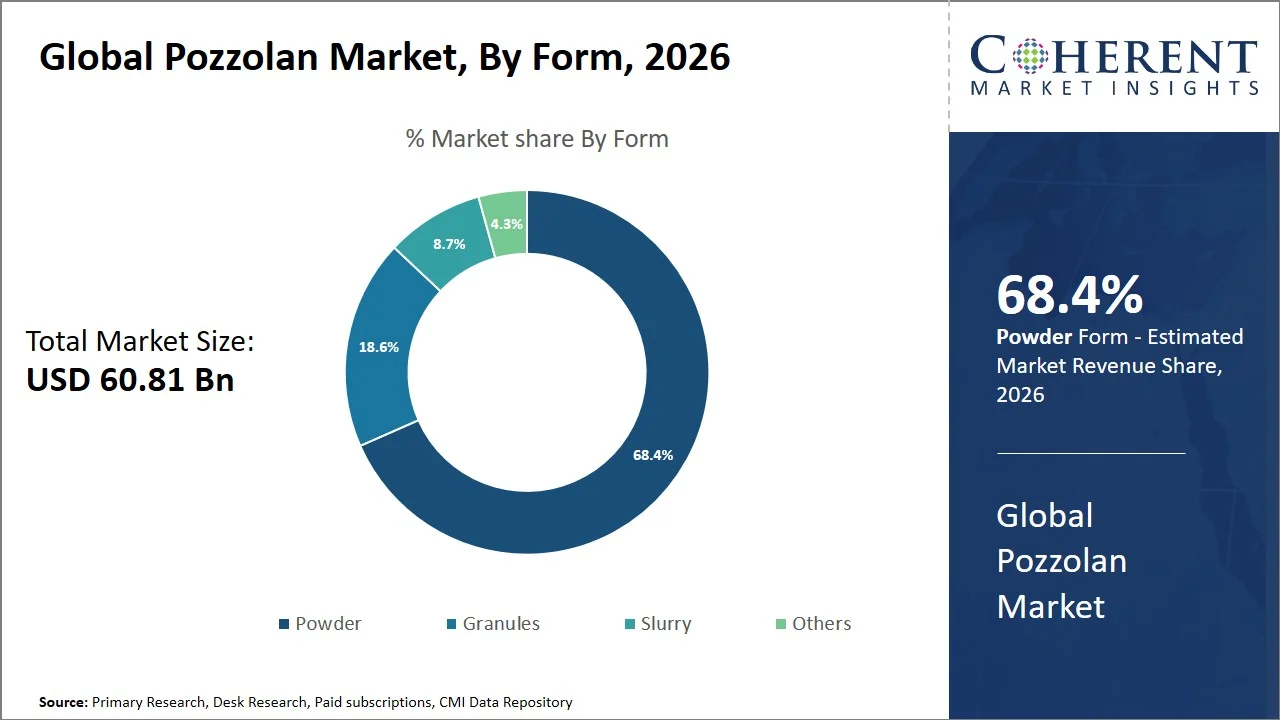 Pozzolan Market By Form Pozzolan Market By Form