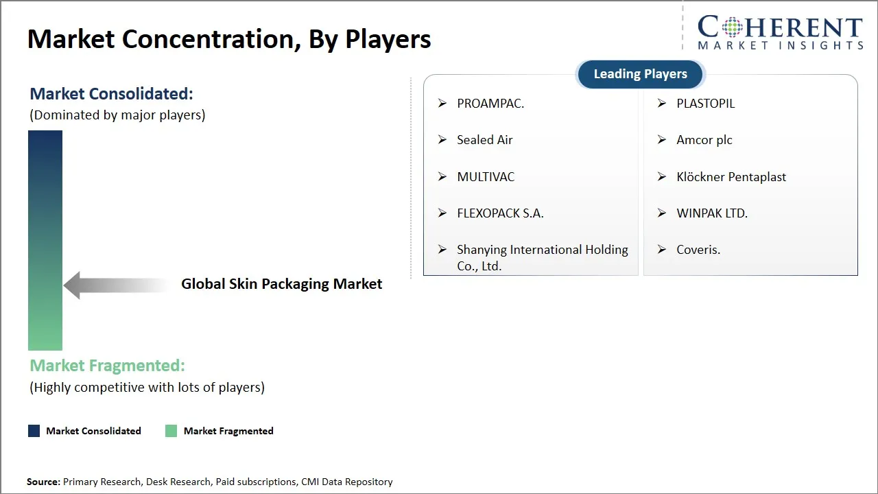 Skin Packaging Market Concentration By Players