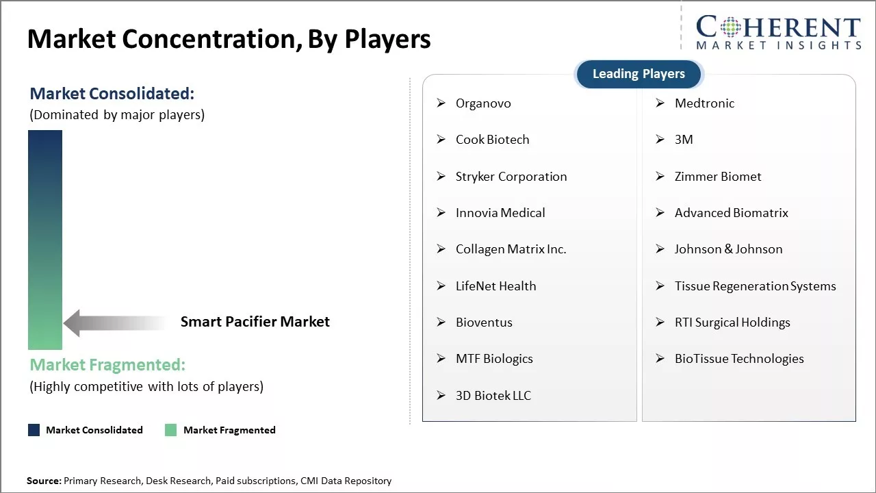 Smart Pacifier Market Concentration By Players