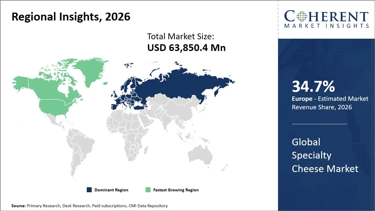 Specialty Cheese Market By Regional Insights Specialty Cheese Market By Regional Insights