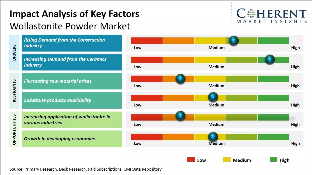 Wollastonite Powder Market Key Factors