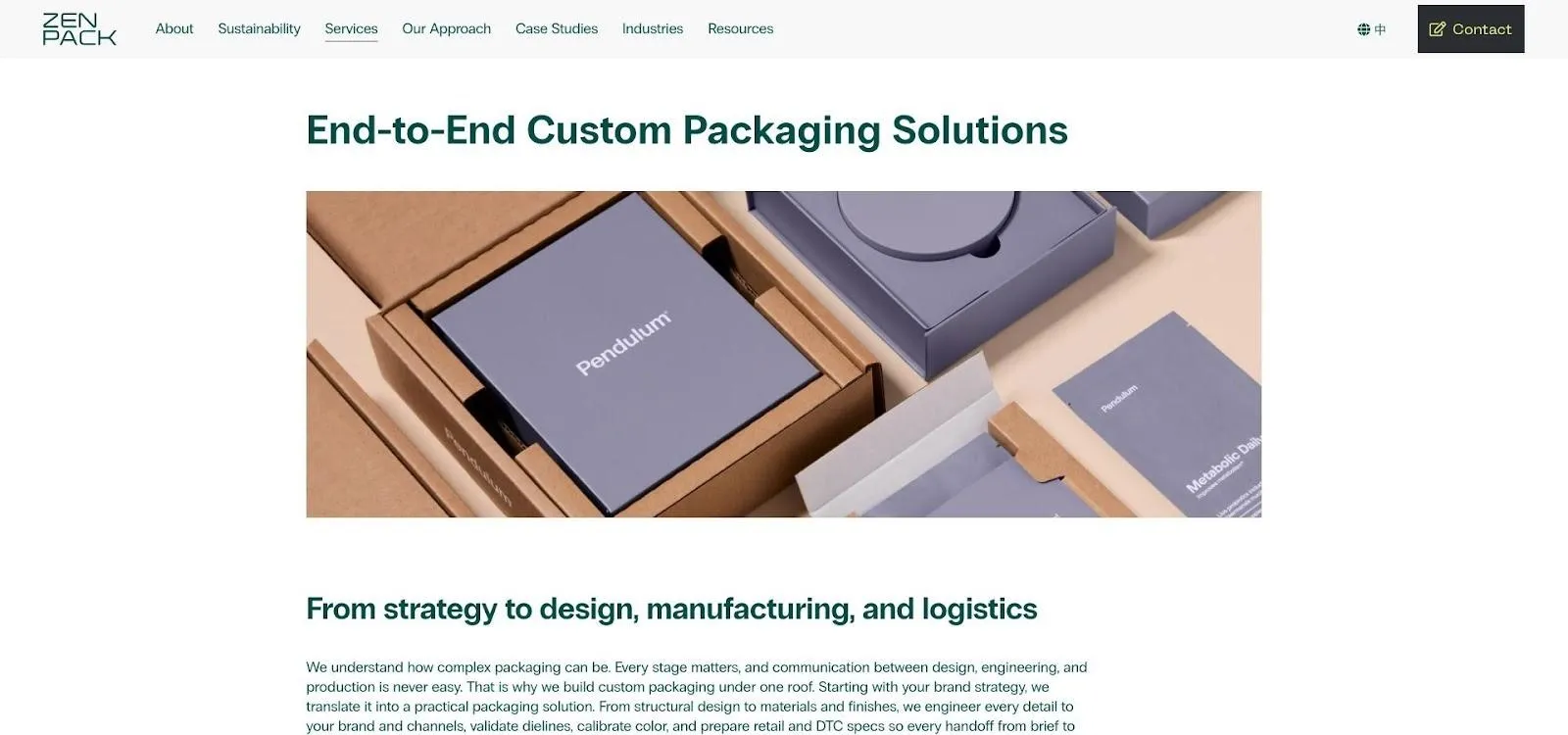 Zenpack end-to-end agility for design-driven brands