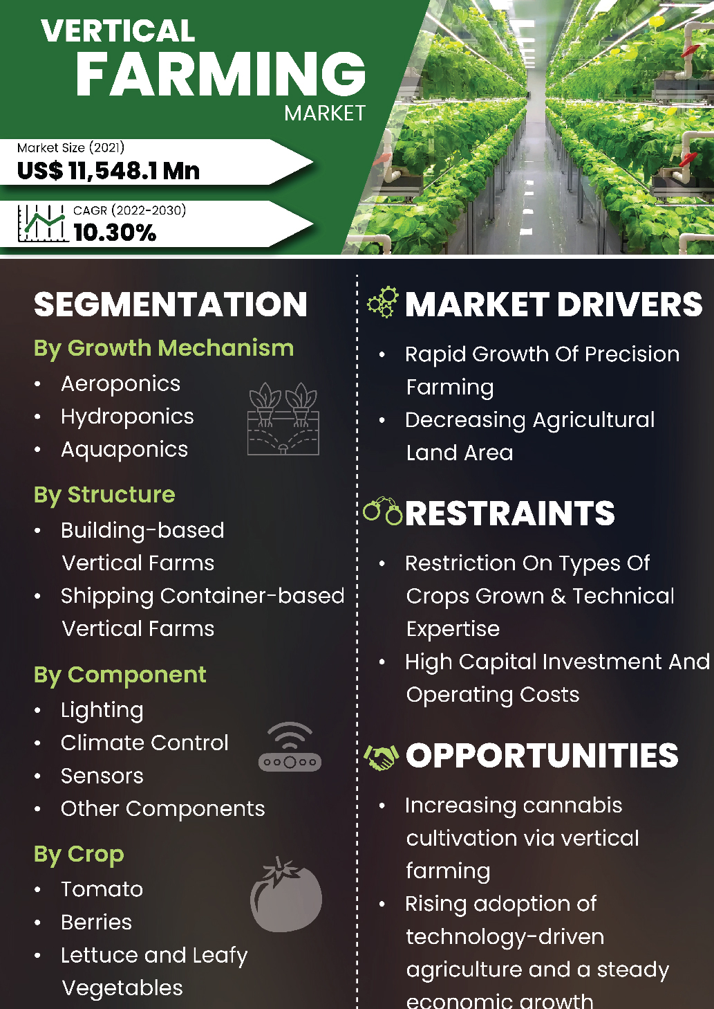 Vertical Farming Market | Infographics |  Coherent Market Insights