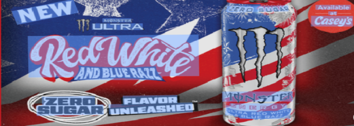Casey’s and Monster Energy have launched a new drink with an American theme