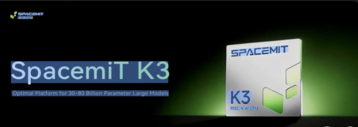 SpacemiT, which makes chips based on the RISC-V architecture, has launched a new AI processor called the K3
