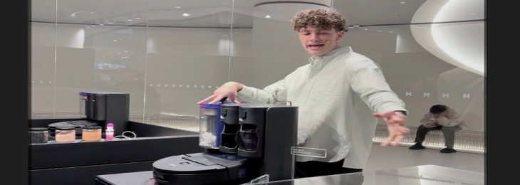 Dyson has launched an AI-powered robot vacuum to compete with the leading Chinese brands in Korea